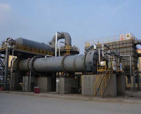 Biomass carbonization rotary kiln